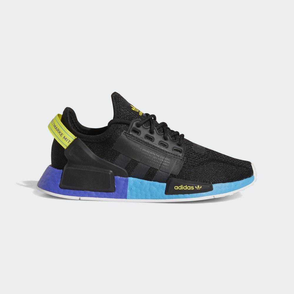 Originals Adidas NMD_R1 V2 Baieti Romania - Negrii/Gri Inchis/Galbeni FX4428